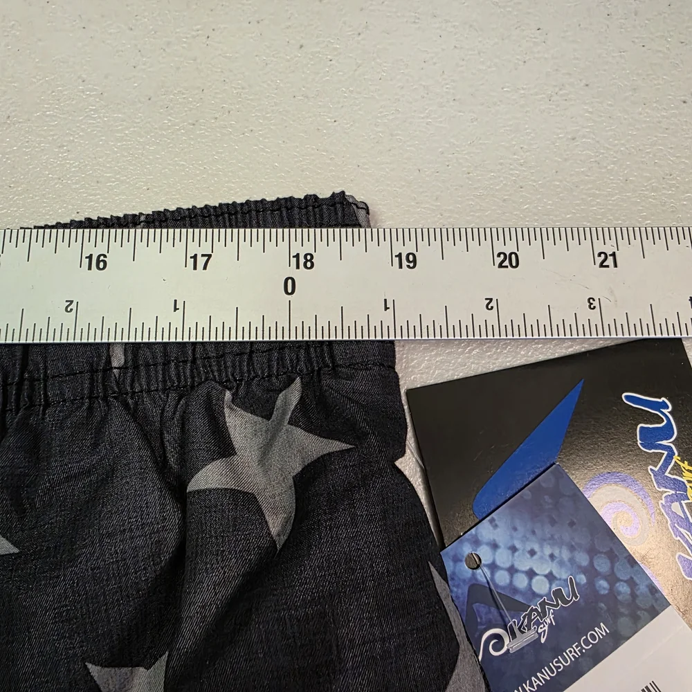 Kanu Surf Men's Infinite‎ Swim Trunks Flag II Black UPF 50+ Quick Dry Size 2X
